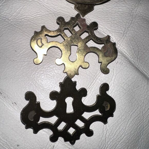 15 Pcs French Provincial Vintage Antique Brass Drawer Pull Hardware Decorative - Picture 3 of 12